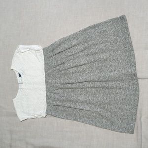 Girl's Gap Lace and Marled Cotton Dress